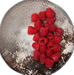 KARE Teller Tief Savannah Braun/Grau Matt Ø20cm