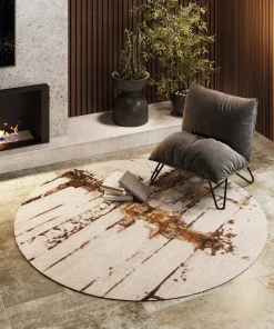 KARE Teppich Abstract Grey Line Ø200cm