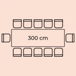 KARE Tisch Bug 300x110cm