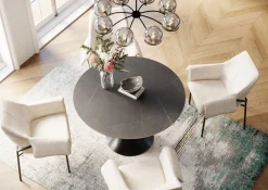 KARE Tisch Grande Possibilita Schwarz Ø120cm