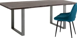 KARE Tisch Harmony Dunkel Rohstahl 160x80