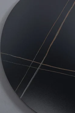 KARE Tisch Invitation Set Ceramic Schwarz Schwarz Ø90cm