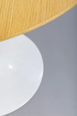 KARE Tisch Invitation Set Eiche Weiß Ø90cm