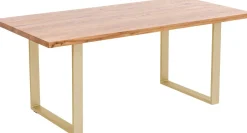 KARE Tisch Jackie Eiche Messing 160x80