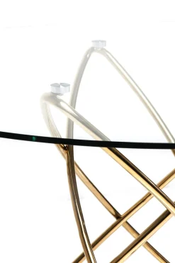 KARE Tisch Molekular Gold Ø120cm