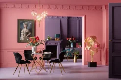 KARE Tisch Molekular Gold Ø120cm