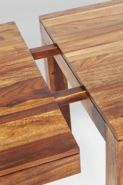 KARE Tisch Momo inkl. 2 Ansteckplatten 120(40+40)x80cm