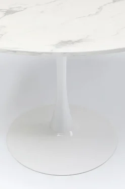 KARE Tisch Schickeria Marmor Weiß Ø80cm