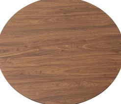 KARE Tisch Schickeria Walnussoptik Schwarz Ø110cm