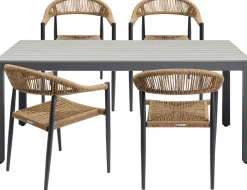 KARE Tisch Sorrento Grau180x90cm