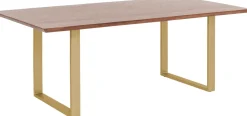 KARE Tisch Symphony Dunkel Brass 160x80