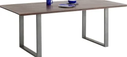 KARE Tisch Symphony Dunkel Rohstahl 160x80