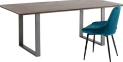 KARE Tisch Symphony Dunkel Rohstahl 180x90