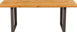KARE Tisch Symphony Eiche Rohstahl 160x80