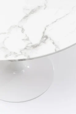 KARE Tisch Veneto Marmor Weiß Ø110cm