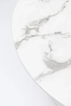 KARE Tisch Veneto Marmor Weiß Ø110cm
