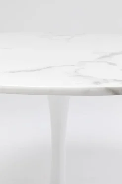 KARE Tisch Veneto Marmor Weiß Ø110cm