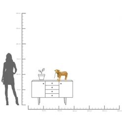 KARE Tischleuchte Animal Flower Sheep Gold 36cm