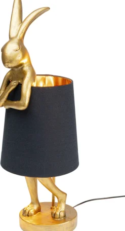 KARE Tischleuchte Animal Rabbit Gold/Schwarz 68cm