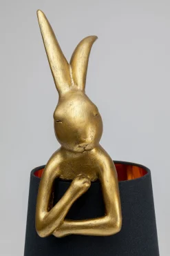 KARE Tischleuchte Animal Rabbit Gold/Schwarz 68cm