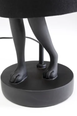 KARE Tischleuchte Animal Rabbit Matt Schwarz 50cm