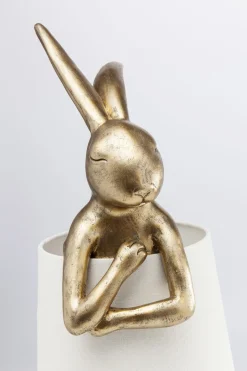 KARE Tischleuchte Animal Rabbit Gold/Weiß 68cm