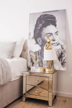 KARE Tischleuchte Animal Rabbit Gold/Weiß 68cm