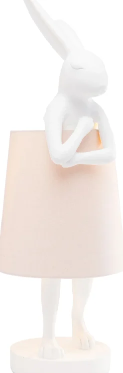 KARE Tischleuchte Animal Rabbit Weiß/Rosa 68cm