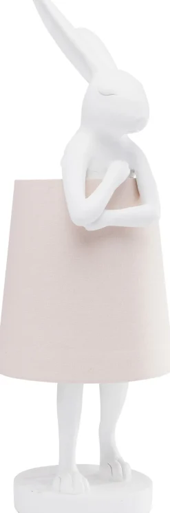 KARE Tischleuchte Animal Rabbit Weiß/Rosa 68cm