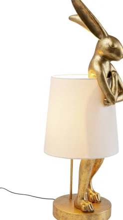 KARE Tischleuchte Animal Rabbit Gold/Weiß 88cm