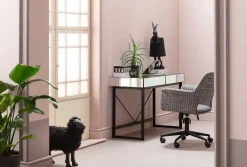 KARE Tischleuchte Animal Rabbit Matt Schwarz 68cm