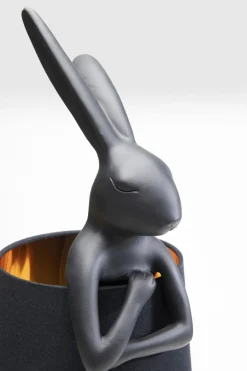 KARE Tischleuchte Animal Rabbit Matt Schwarz 68cm