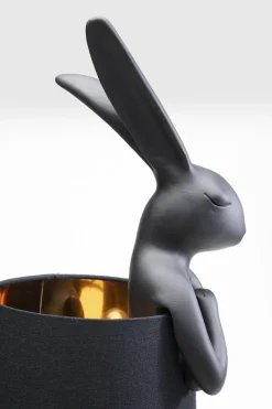 KARE Tischleuchte Animal Rabbit Matt Schwarz 68cm