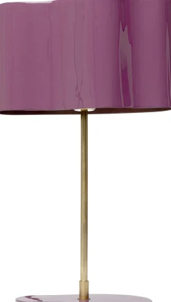 KARE Tischleuchte Cloudy Oval Pflaume 49cm