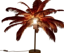 KARE Tischleuchte Feather Palm Braun 60cm
