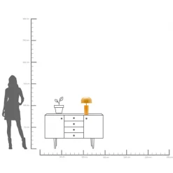 KARE Tischleuchte Loungy Curry 38cm