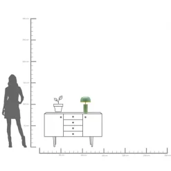 KARE Tischleuchte Loungy Salbei 38cm