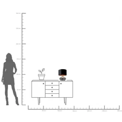 KARE Tischleuchte Mamo Deluxe Grau 38cm