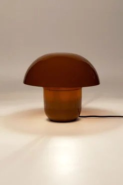 KARE Tischleuchte Mushroom Braun 27cm
