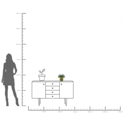 KARE Tischleuchte Mushroom Salbei 20cm