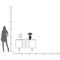 KARE Tischleuchte Nube Schwarz 48cm