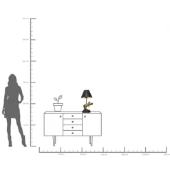 KARE Tischleuchte Relax Leopard