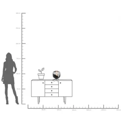 KARE Tischleuchte Smoke Goblet Ball 35cm