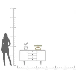 KARE Tischleuchte Suki Salbei 26cm