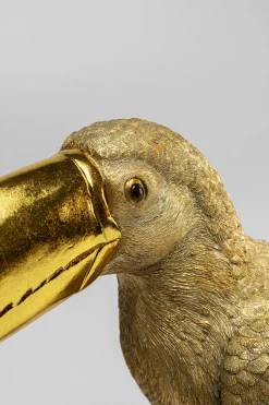 KARE Tischleuchte Toucan Gold 42cm