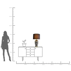 KARE Tischleuchte Zebra Face 71cm