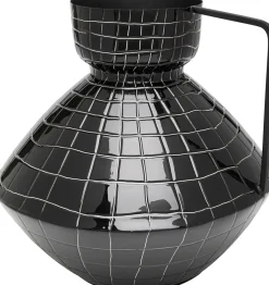 KARE Vase Black Mesh Handle 29cm