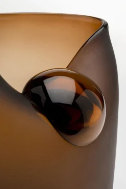 KARE Vase Buckle Braun 21cm