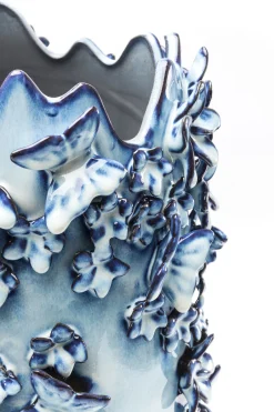 KARE Vase Butterflies Lightblue 50cm