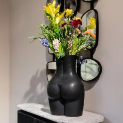 KARE Vase Donna Schwarz 40cm
